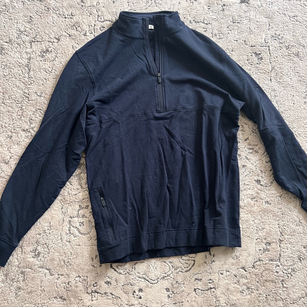 Men's Navy Quarter-Zip Sweater